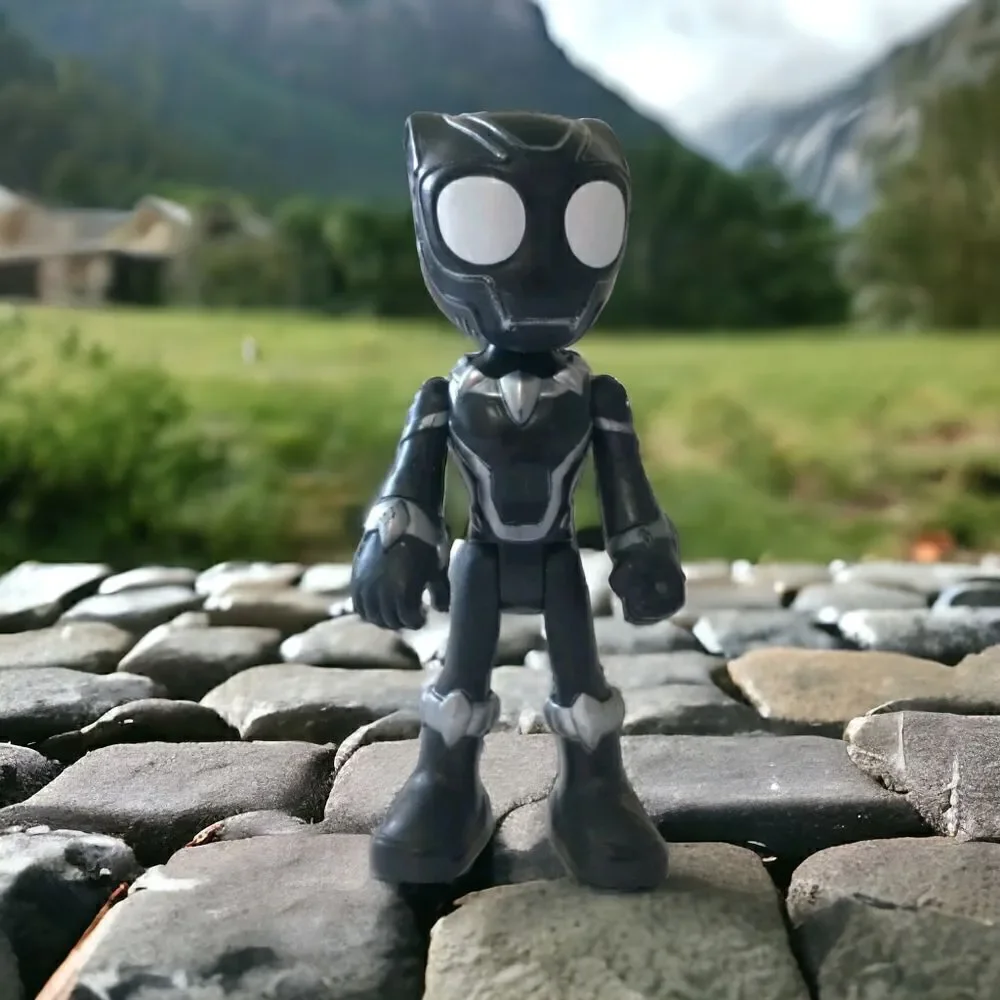 Black Panther Spidey Figure‎ Cake Topper And His Amazing Friends Hasbro Black.